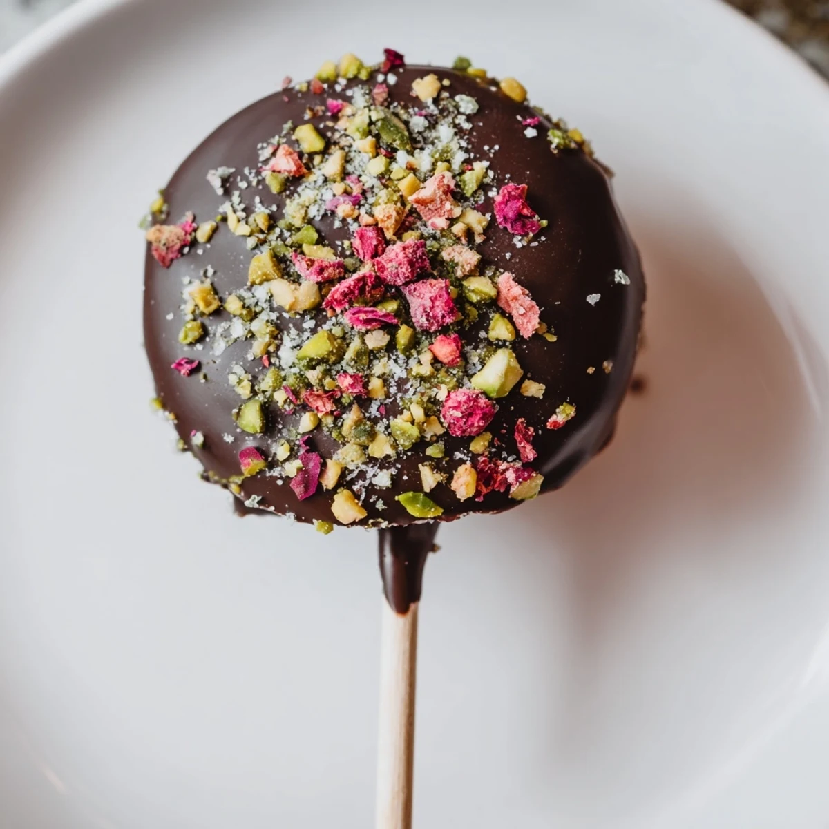 Chocolate Marshmallows on Stick coated in sprinkles and coconut, presented as colorful gifts wrapped in clear bags.