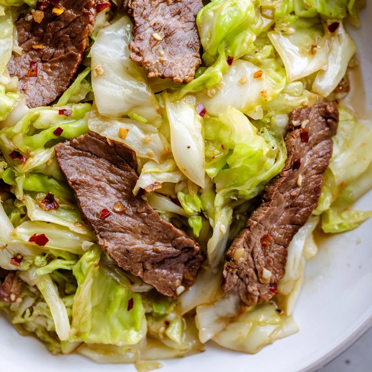 Freshly seared beef and crisp cabbage tossed in a savory sauce for this Keto Friendly Beef and Cabbage Stir Fry.