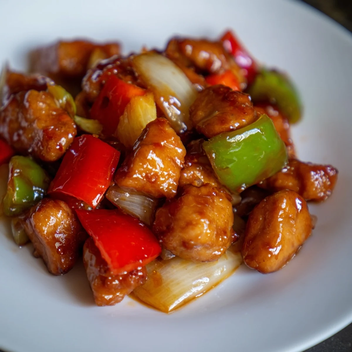 Tender slow-cooked Sweet Hawaiian Crockpot Chicken served over fluffy white rice with sesame seeds.