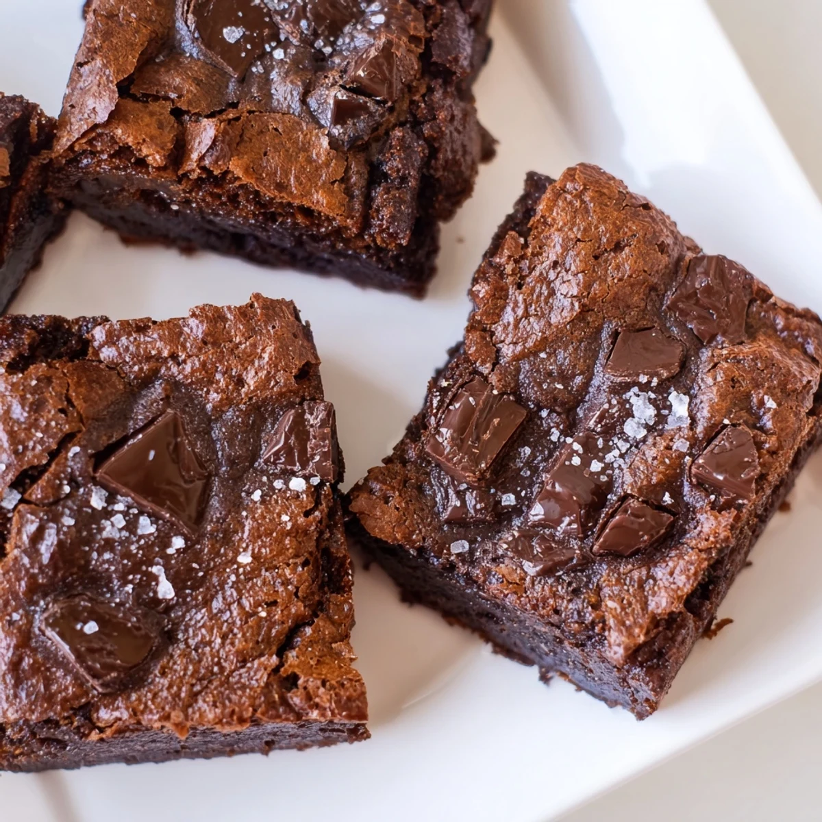 Fudgy Brown Butter Mochi Brownies served warm with a scoop of vanilla ice cream melting on top, perfect for a cozy dessert.