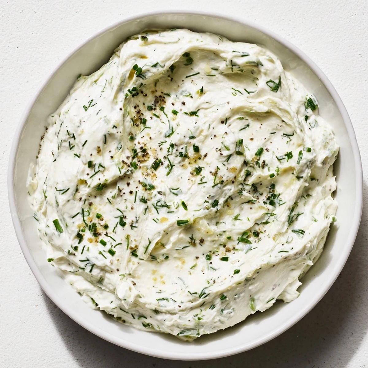 Simple Easter Herb Cheese Dip in a serving bowl with vegetable sticks and bread slices, ready for a spring party.