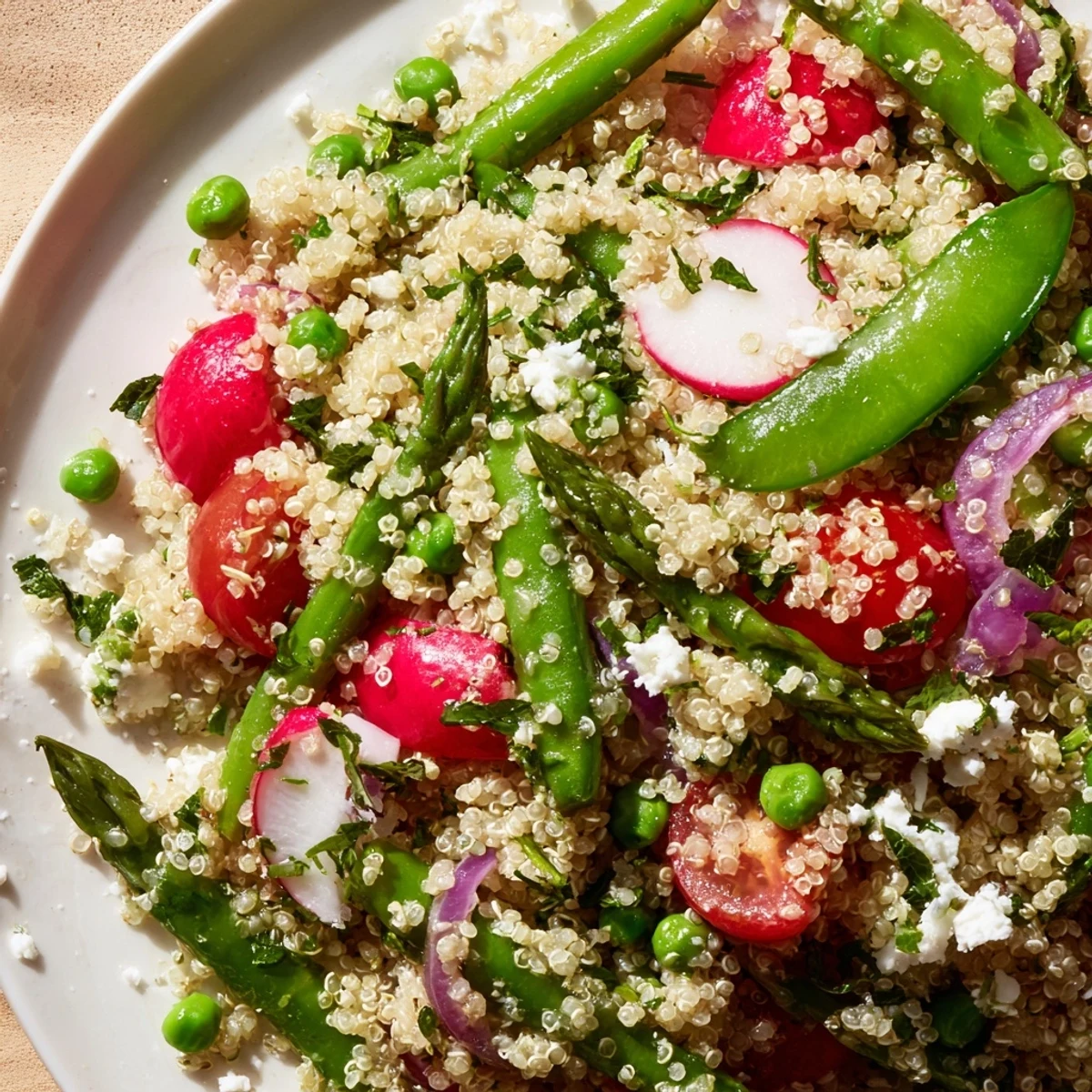 Spring Vegetable Quinoa Salad