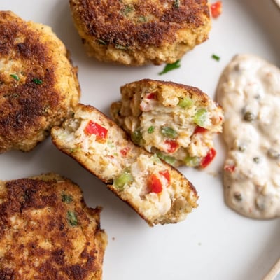 Cajun Crab Cakes Remoulade