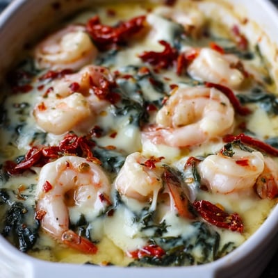 Low Carb Shrimp Tuscan Bake
